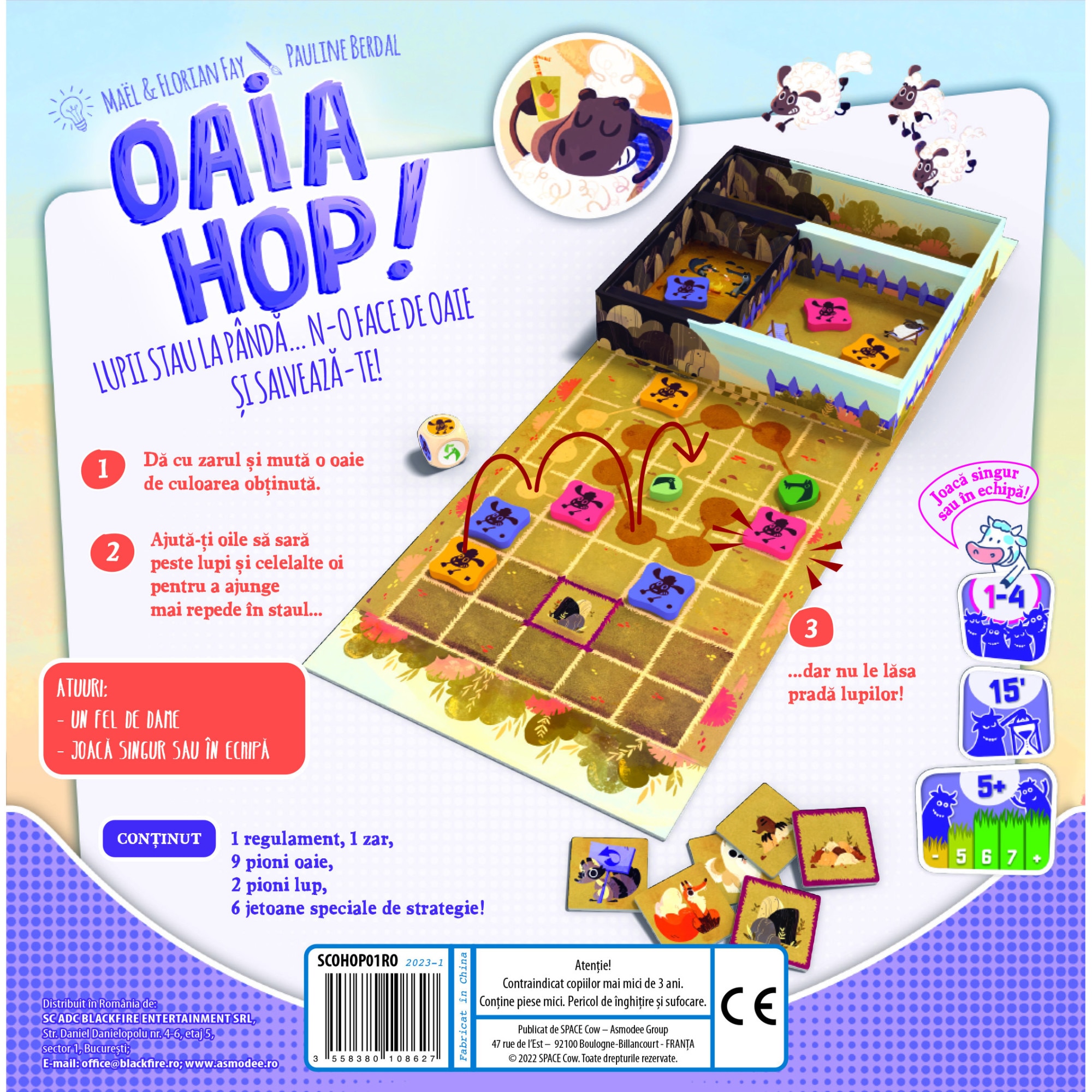 Joc de societate - Oaia Hop! | Space Cow