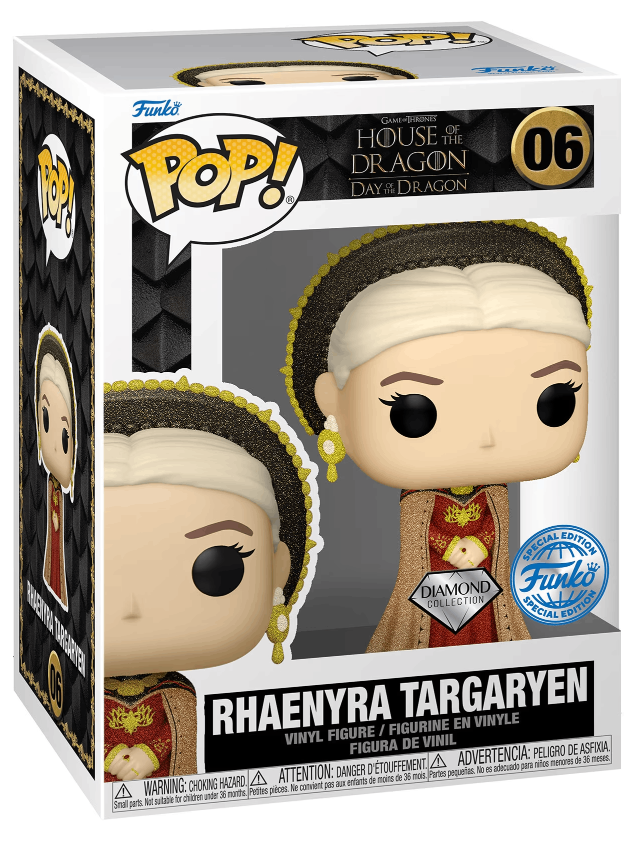 Figurina - House of The Dragon - Rhaenyra Targaryen - Diamond Glitter | Funko