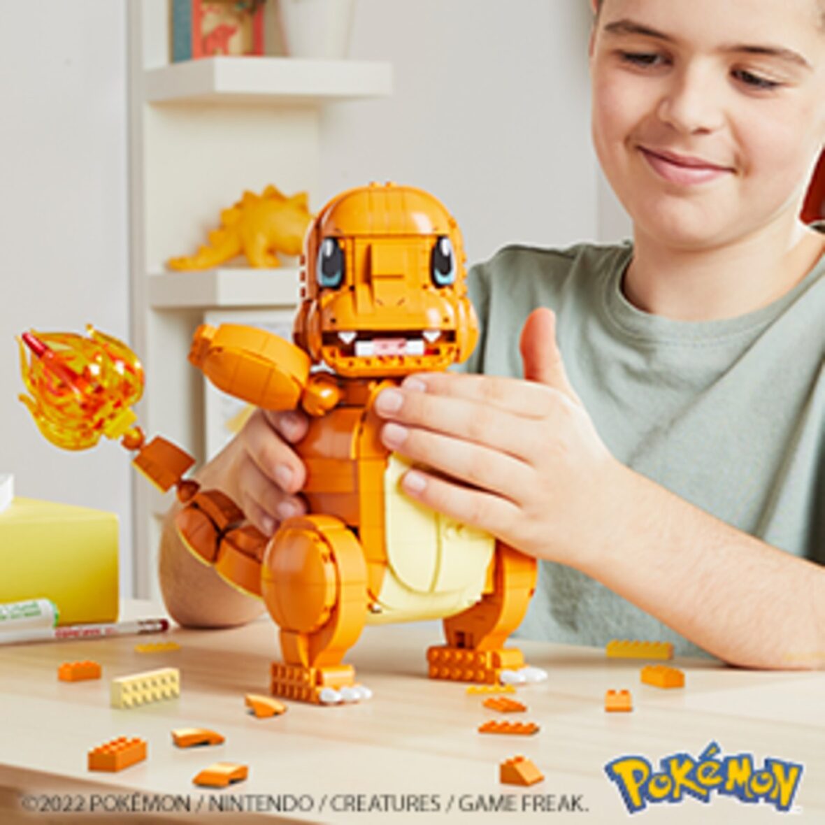 Pokemon - Mega Construx - Jumbo Charmander Salameche | Mattel - 1 | YEO