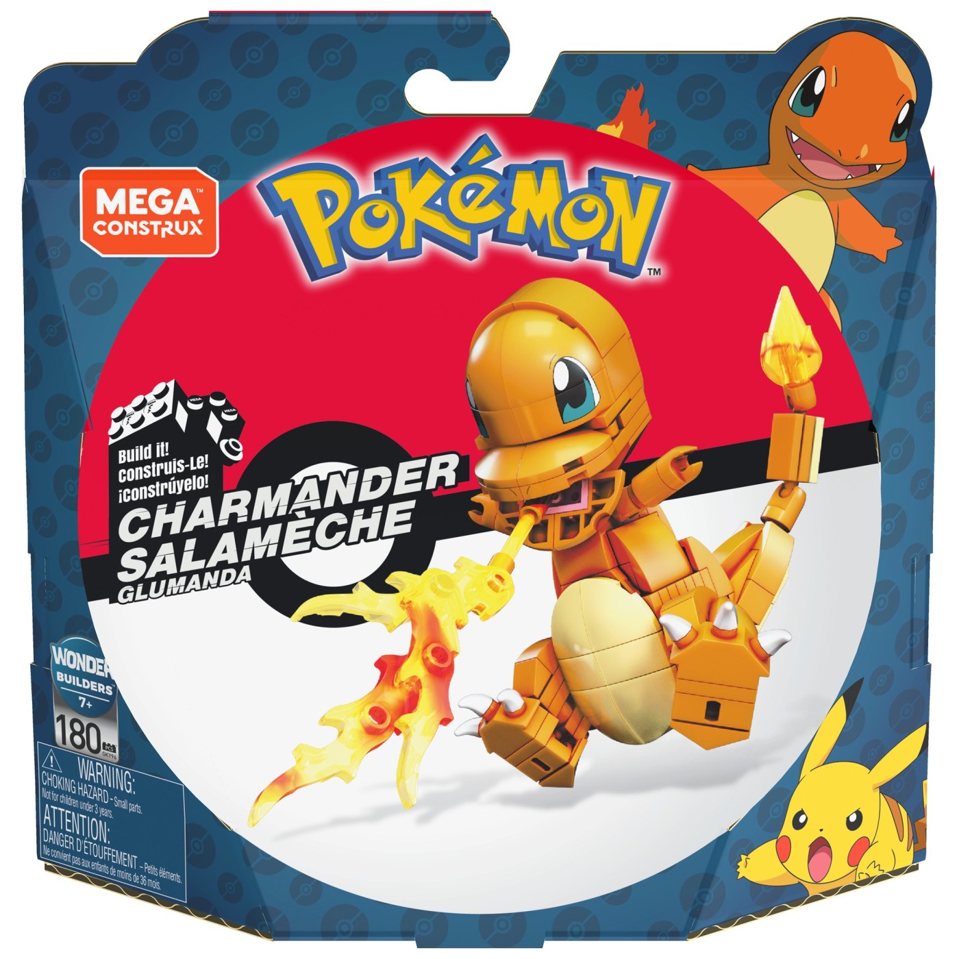 Pokemon - Mega Construx - Charmander Salameche 180 piese | Mattel - 3 | YEO