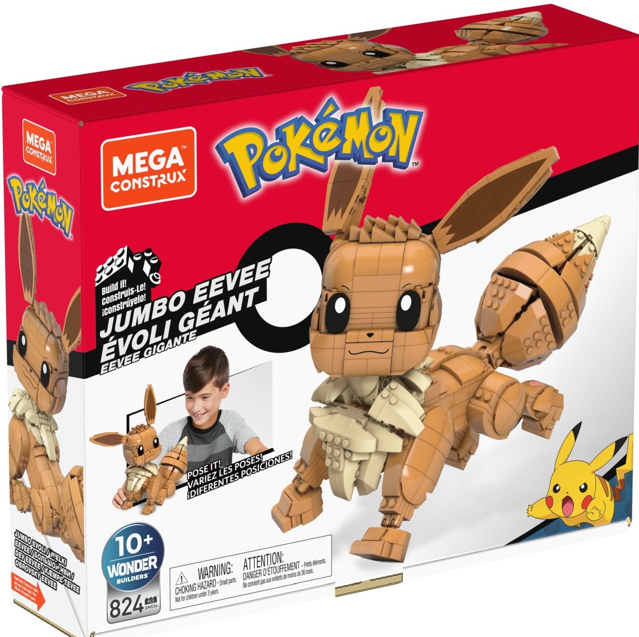 Pokemon - Mega Construct - Jumbo Eevee | Mattel