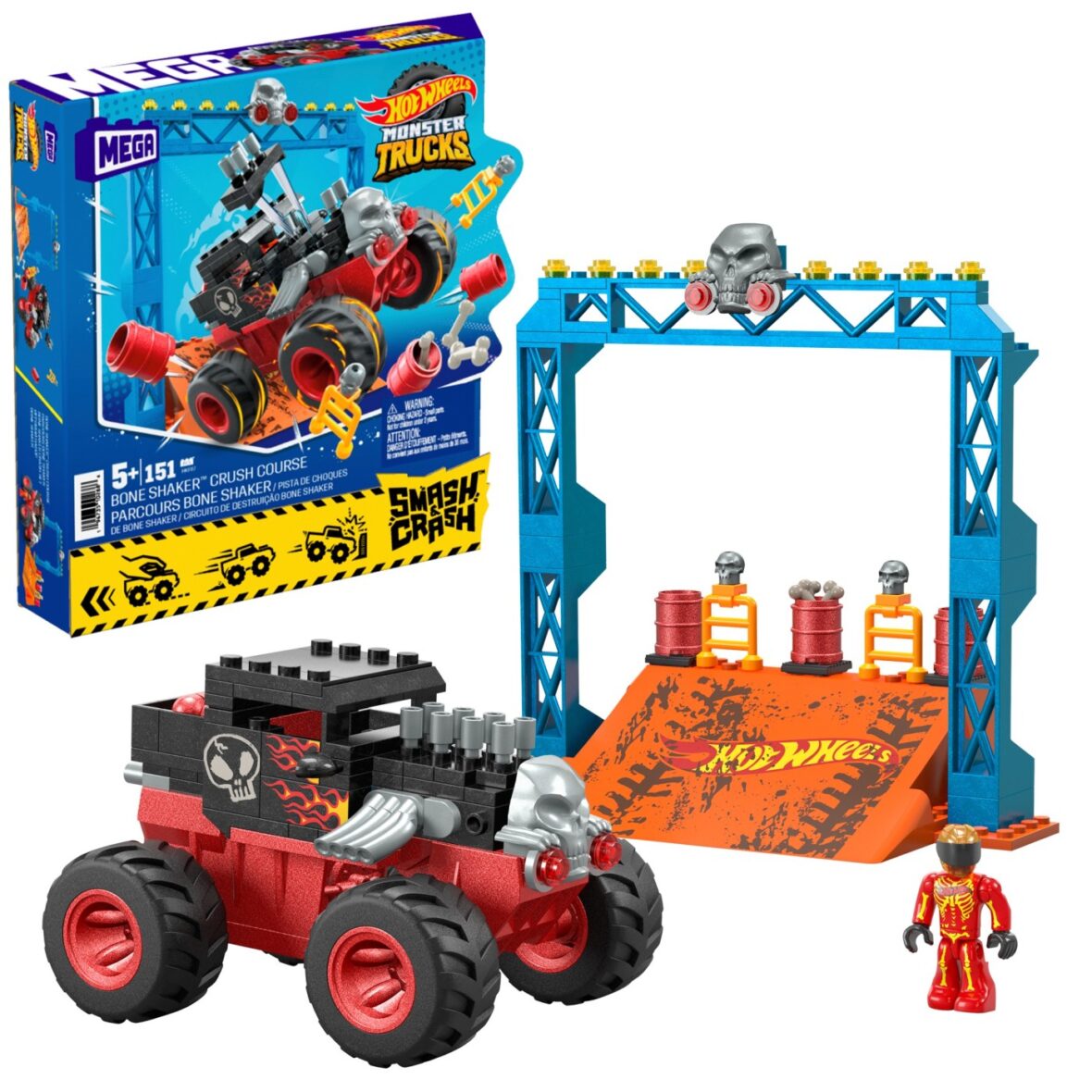 Set constructie - Cursa Bone Shaker Crush | Mattel - 3 | YEO