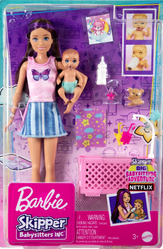 Papusa - Barbie Mamica Satena Cu Bebelus | Mattel