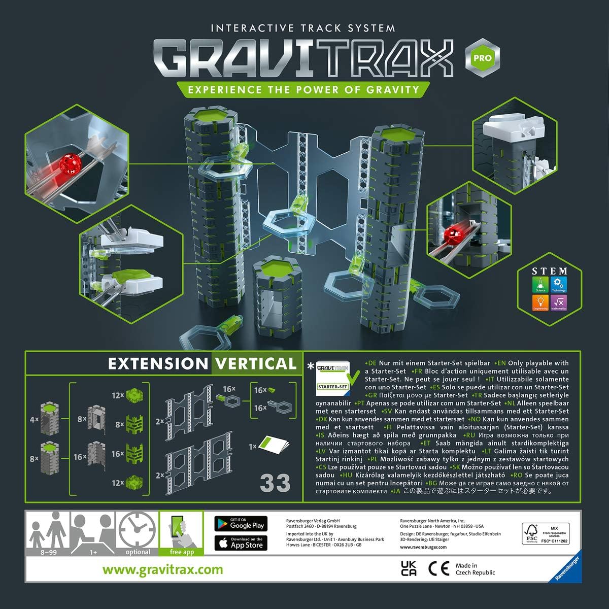 Set de accesorii - GraviTrax Pro Vertical | Ravensburger - 1 | YEO