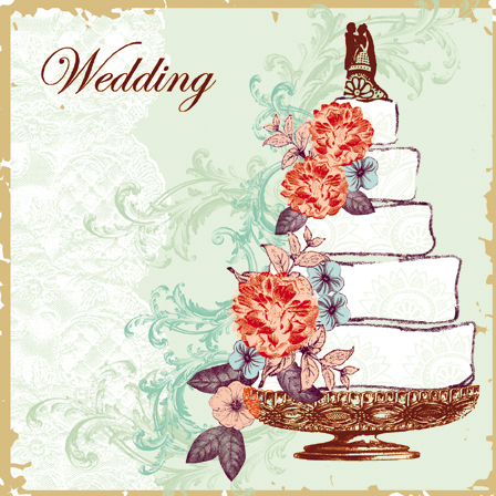 Felicitare - Wedding Day: Wedding Cake | Great British Card Company