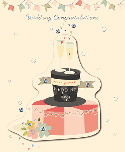 Felicitare - Wedding Day - Top Hat | Great British Card Company