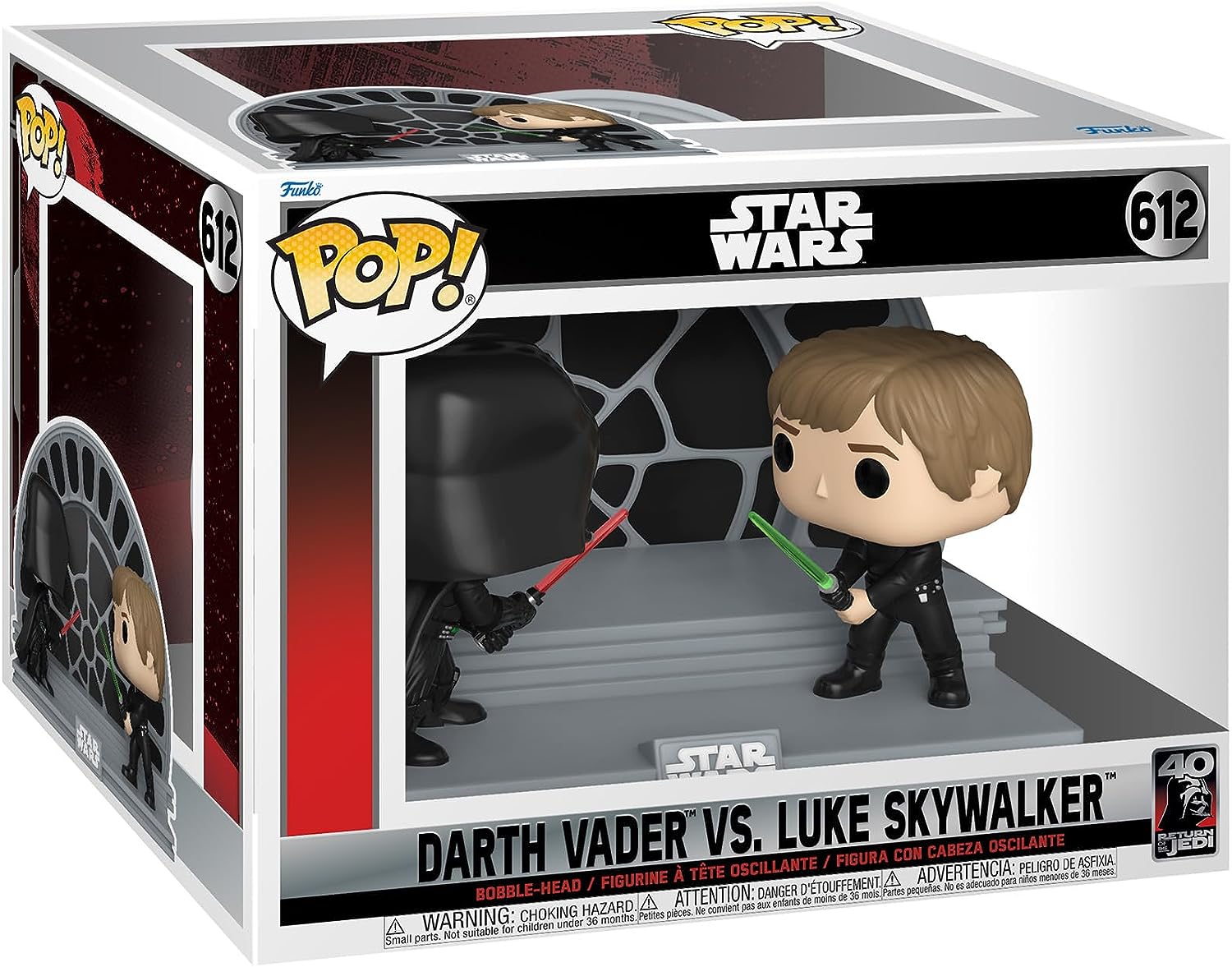 Figurina - Star Wars - Darth Vader vs Luke Skywalker | Funko - 3 | YEO