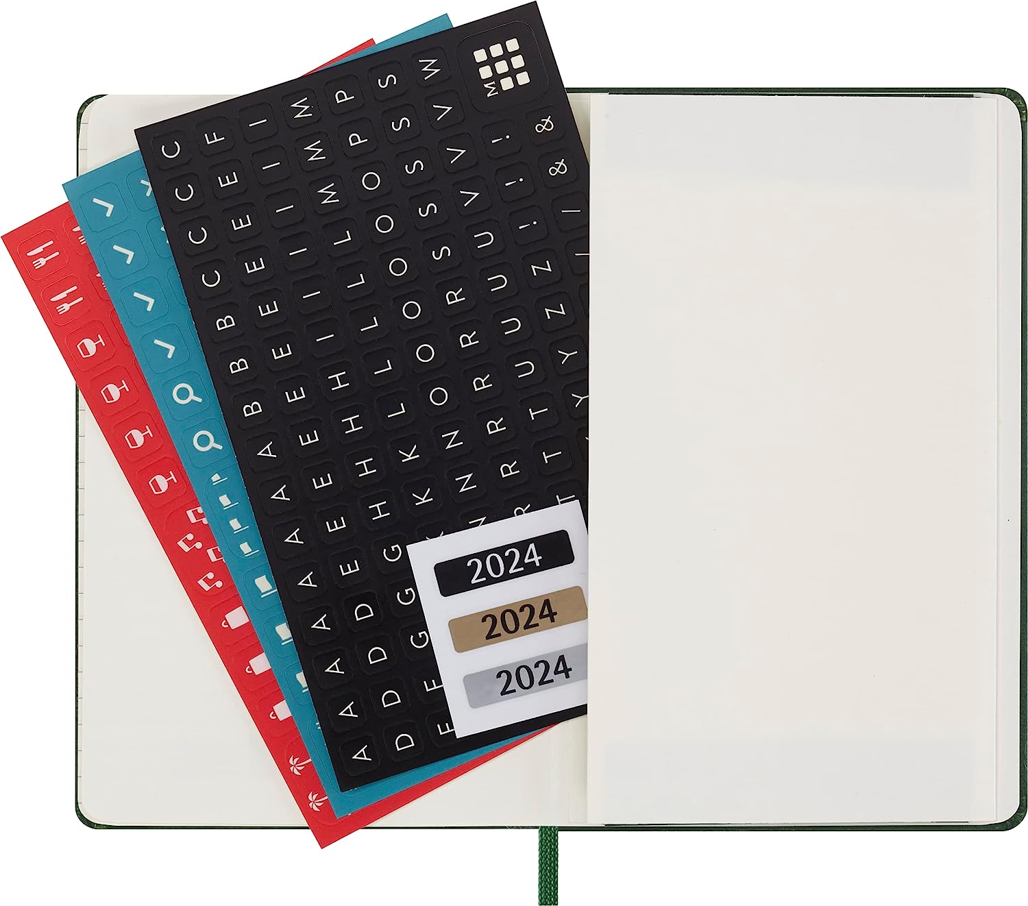 Agenda 2024 - 12-Months Daily Planner - Pocket, Hard Cover - Myrtle Green | Moleskine - 4 | YEO