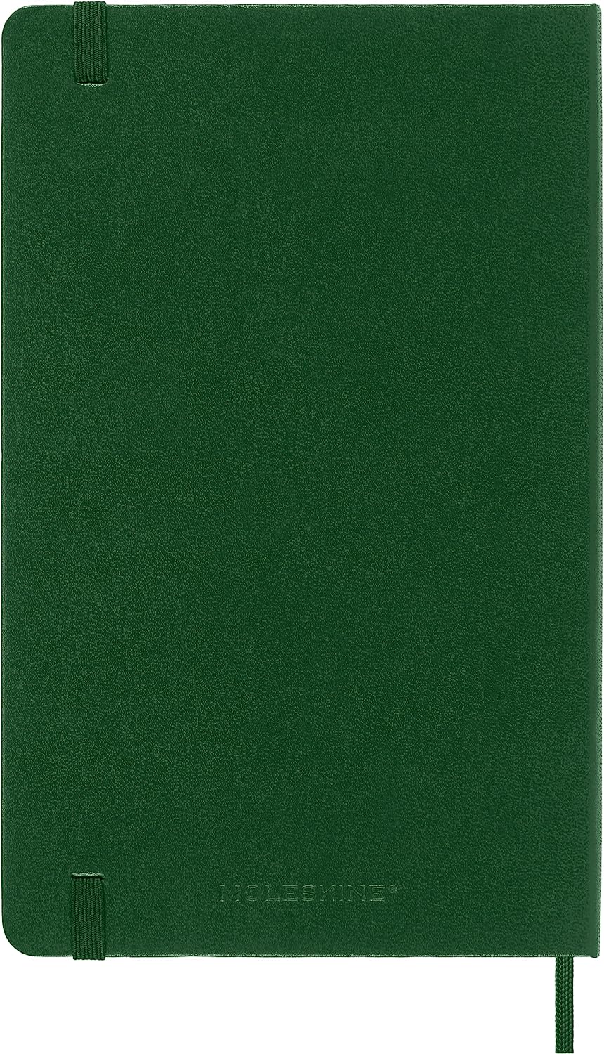 Agenda 2024 - 12-Months Weekly Planner - Large, Hard Cover - Myrtle Green | Moleskine - 5 | YEO