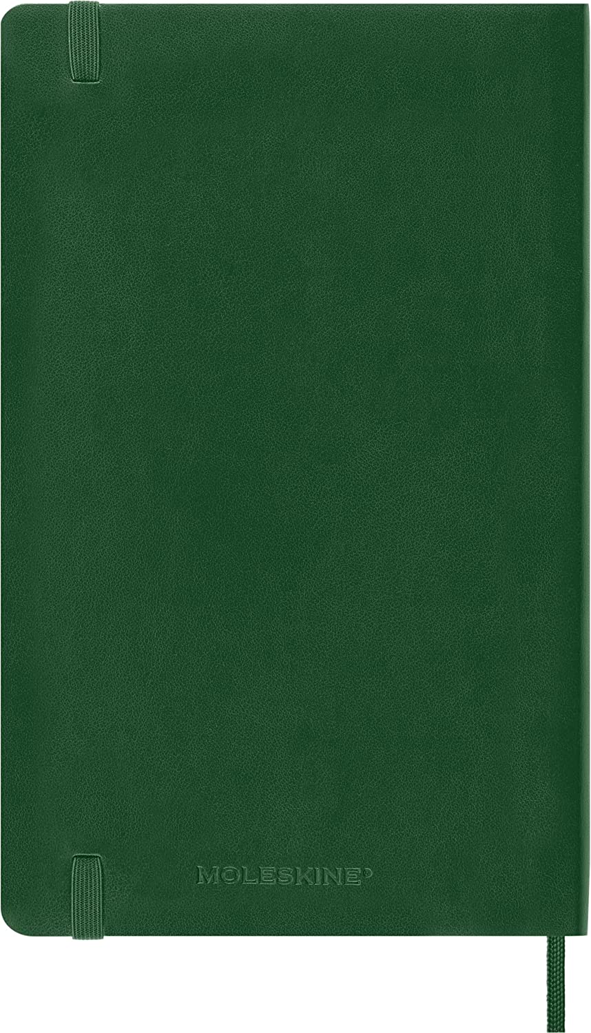 Agenda 2024 - 12-Months Weekly Planner - Large, Soft Cover - Myrtle Green | Moleskine - 5 | YEO