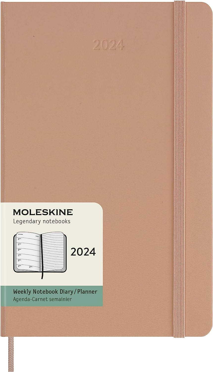 Agenda 2024 - 12-Months Weekly Planner - Large, Hard Cover - Sandy Brown | Moleskine