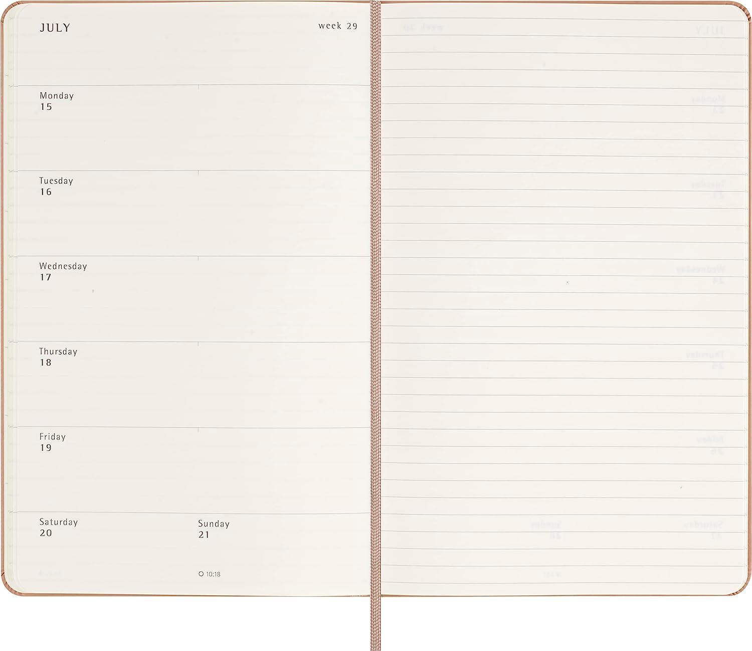 Agenda 2024 - 12-Months Weekly Planner - Large, Hard Cover - Sandy Brown | Moleskine - 2 | YEO