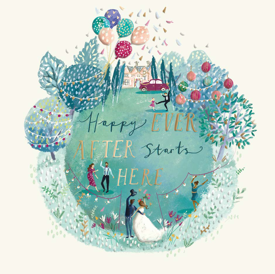 Felicitare - Happy Ever After Starts Here | Ling Design