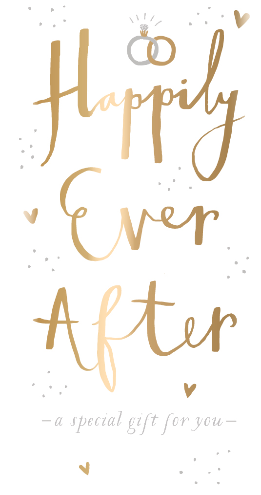 Felicitare-plic pentru nunta - Happily Ever After | Ling Design