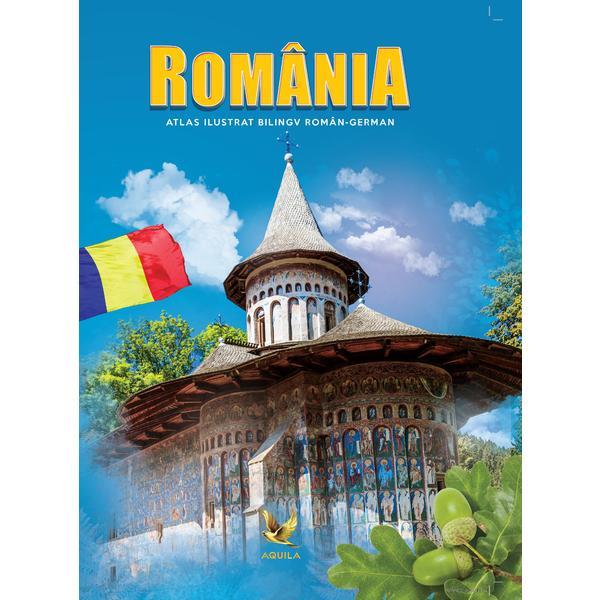 Romania. Atlas ilustrat roman-german | Aquila imagine 2022
