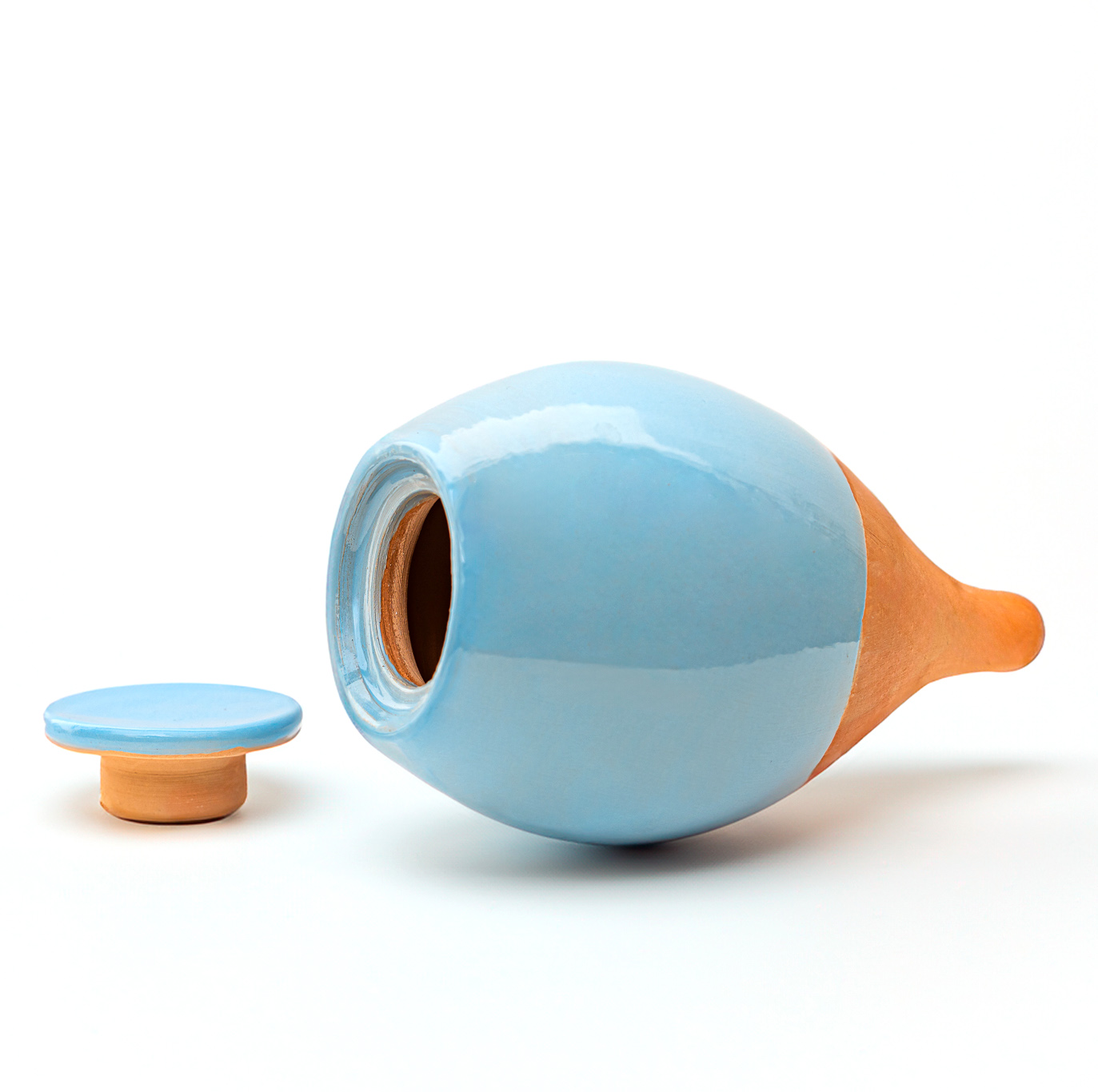 Vas ecologic auto-udare din ceramica - Lutoya S Blue, 20 cl | Lutoya
