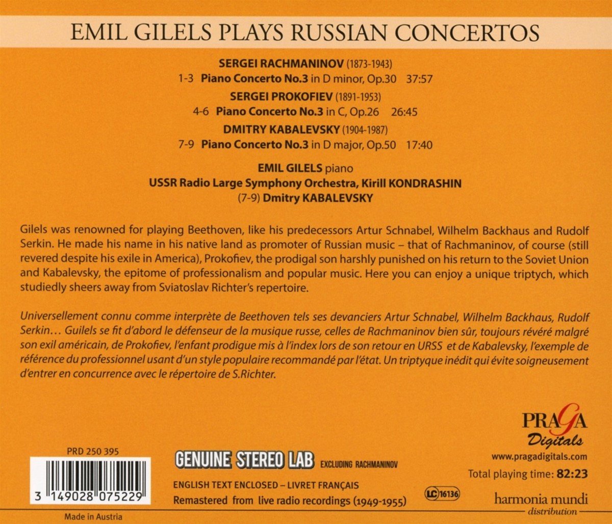 Plays Russian Piano Concertos | Emil Gilels