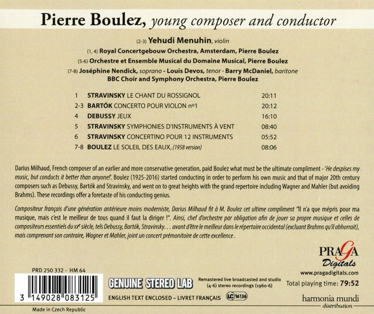 Young Composer and Conduc | Pierre Boulez