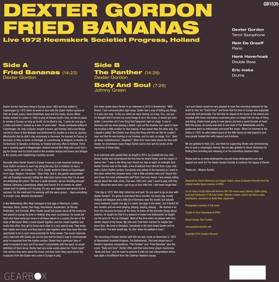 Fried Bananas - Vinyl | Dexter Gordon