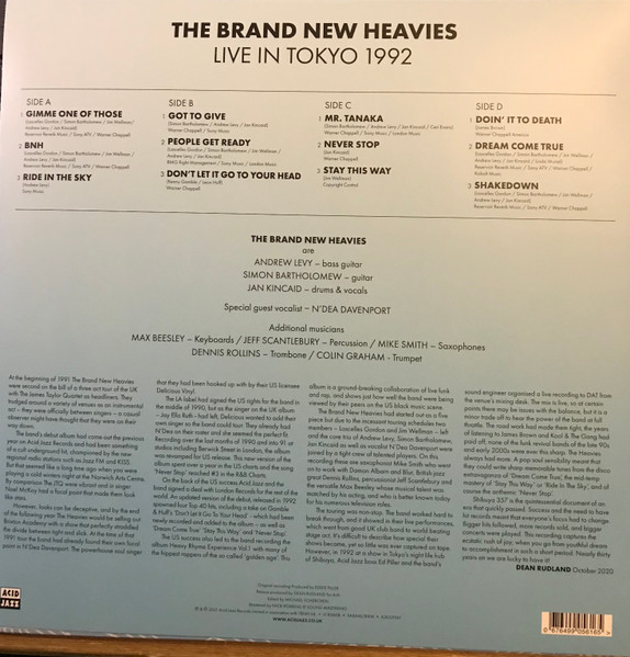 Shibuya 357 - Live In Tokyo 1992 - Vinyl | The Brand New Heavies