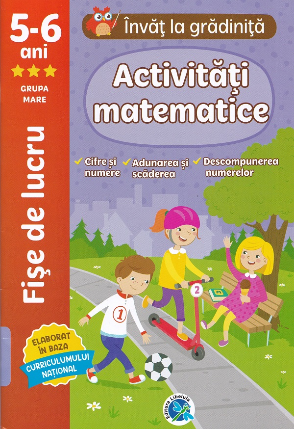 Activitati matematice 5-6 ani - Fise de lucru - Grupa mare | Luminita Albu