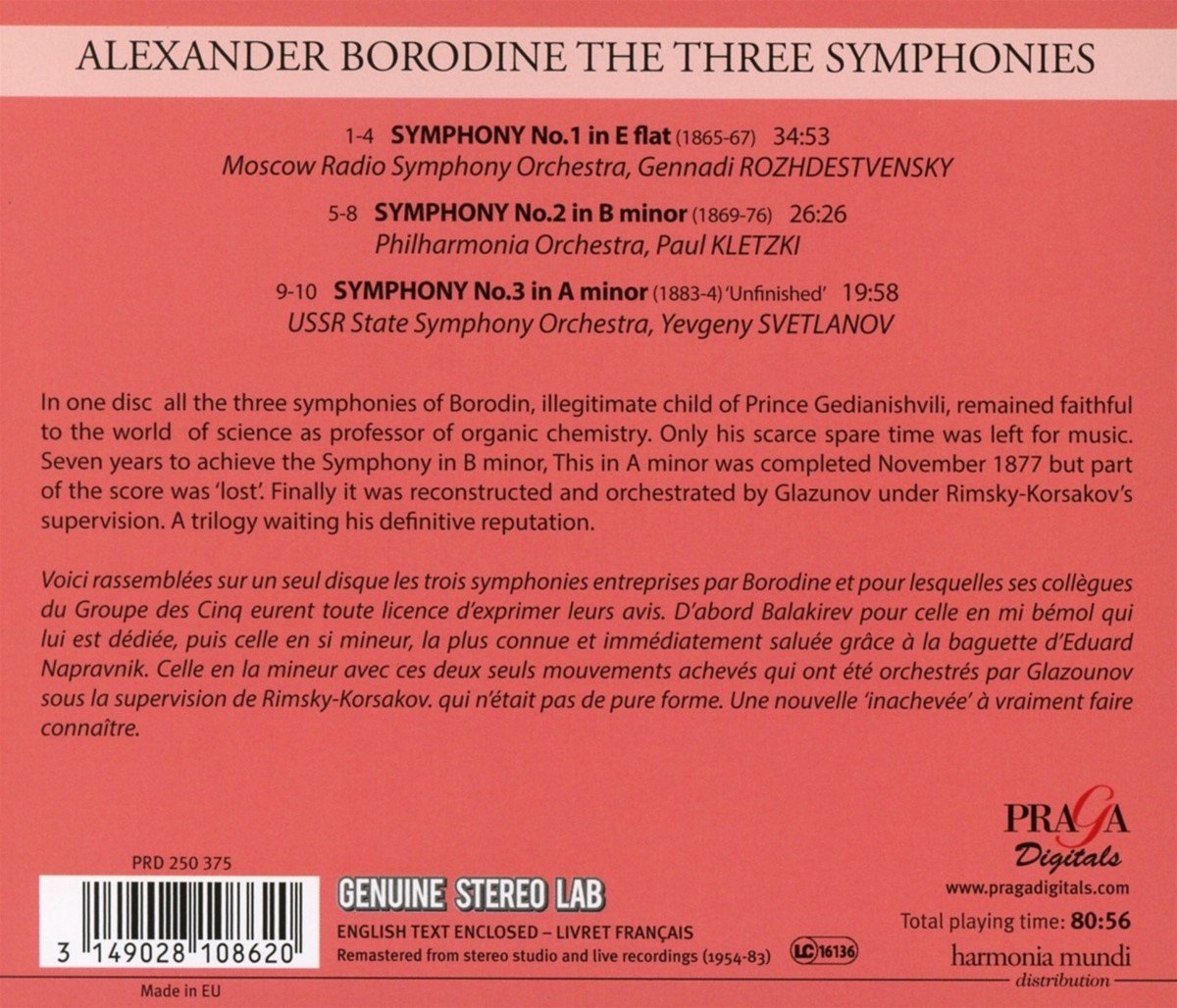 Borodin: The Three Symphonies | Alexander Borodin, The Moscow Radio Symphony Orchestra, USSR Radio-TV State Symphony Orchestra