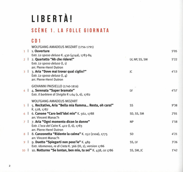 Liberta! (Digipack) | Wolfgang Amadeus Mozart, Ensemble Pygmalion, Sabine Devielhe