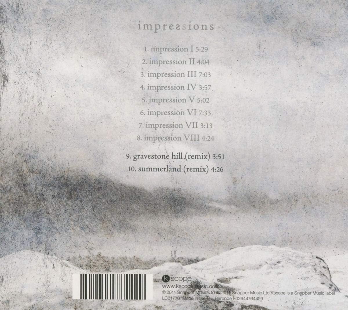 Impressions - Digipack | Lunatic Soul