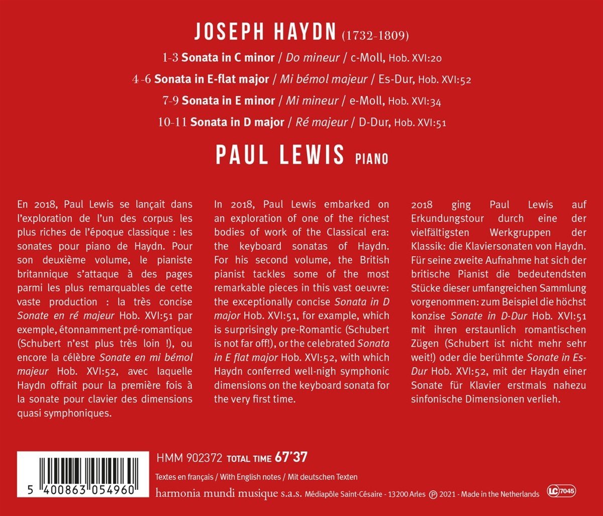 Haydn: Piano Sonatas Nos. 20, 34, 51 & 52 | Franz Joseph Haydn, Paul Lewis