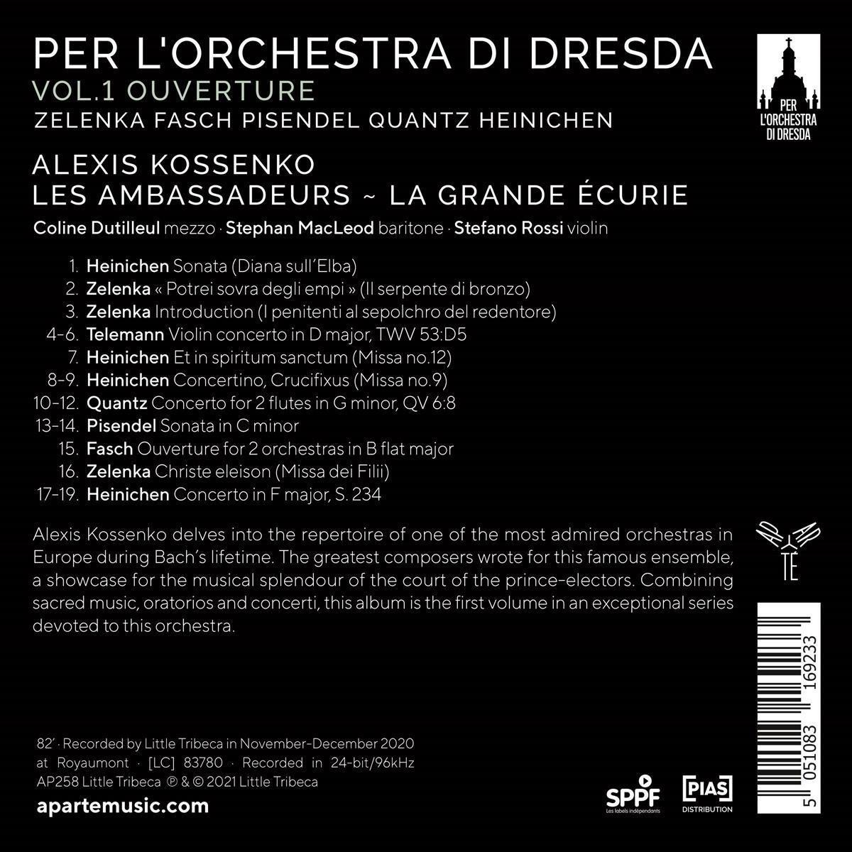 Per l\'Orchestra di Dresda | Les Ambassadeurs, La Grande Ecurie, Alexis Kossenko