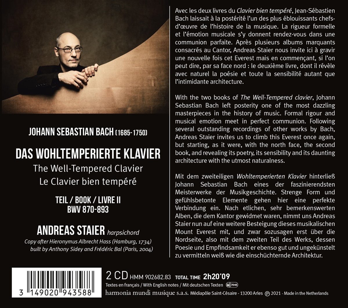 Bach: The Well-Tempered Clavier | Johann Sebastian Bach, Andreas Staier