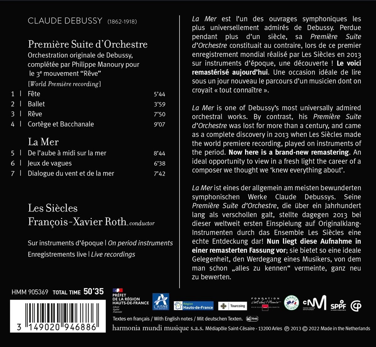 Debussy: La Mer. Premiere Suite d\'orchestre | Claude Debussy, Francois-Xavier Roth