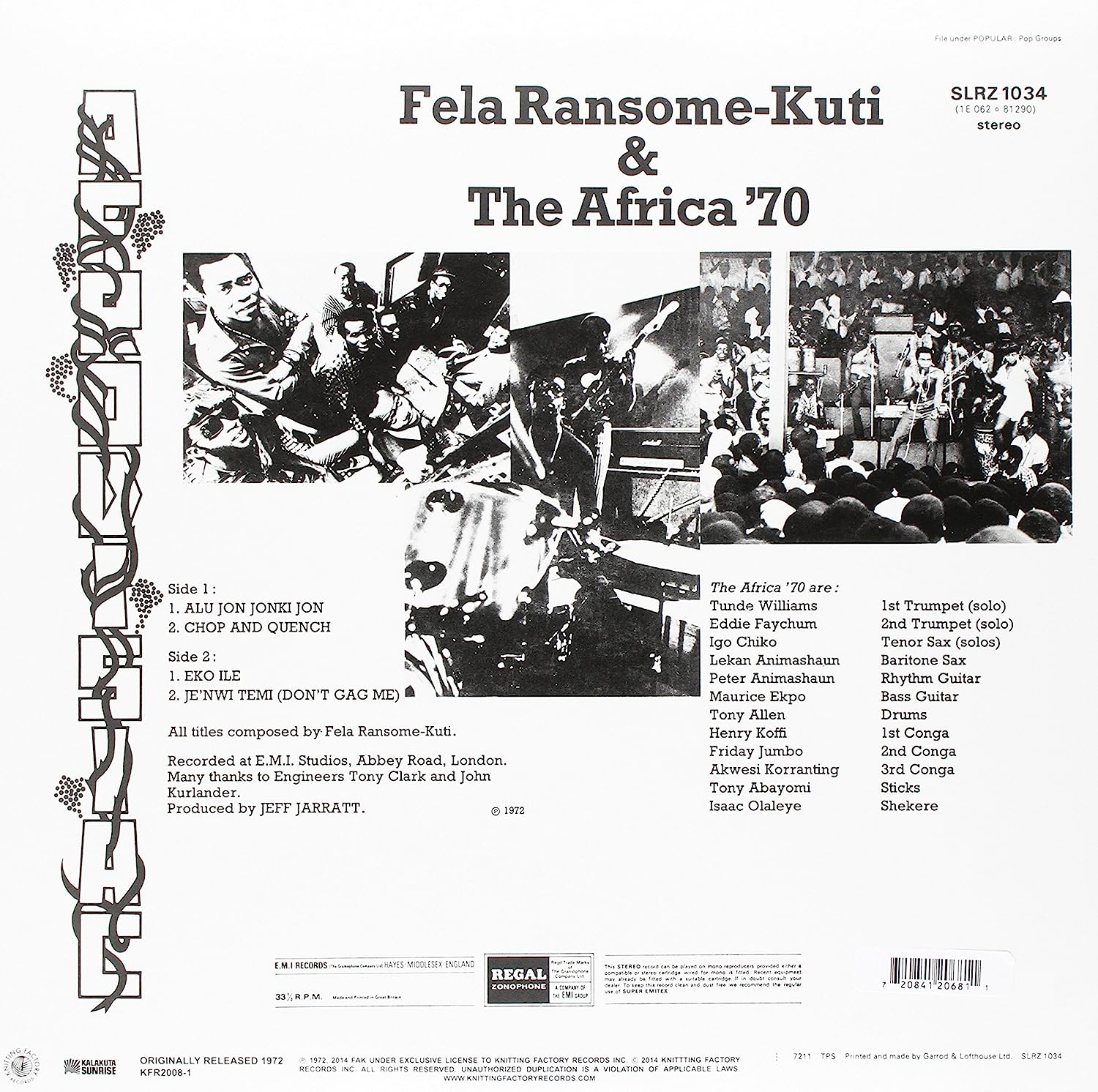 Afrodisiac - Vinyl | Fela Kuti