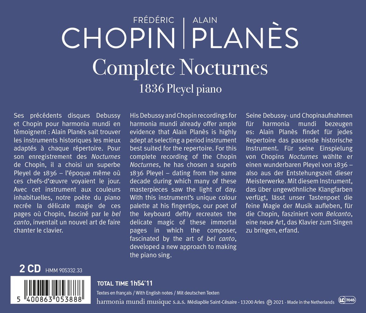 Chopin: Complete Nocturnes | Frederic Chopin, Alain Planes