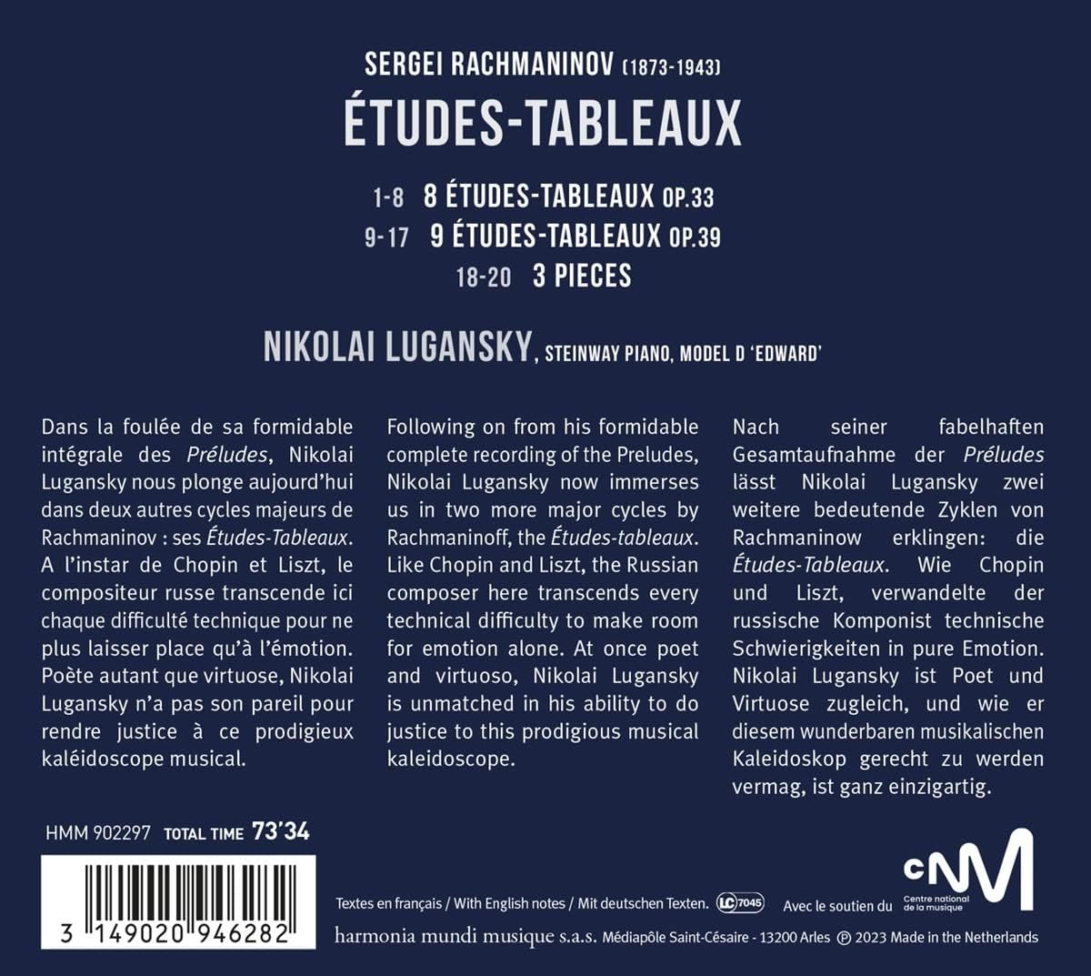 Sergei Rachmaninov: Etudes-Tableaux/3 Pieces | Nikolai Lugansky
