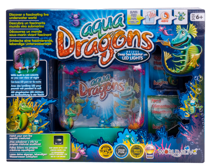 Set educativ habitat lumea subacvatica - Aqua Dragons - Acvariu deluxe cu led-uri | World Alive