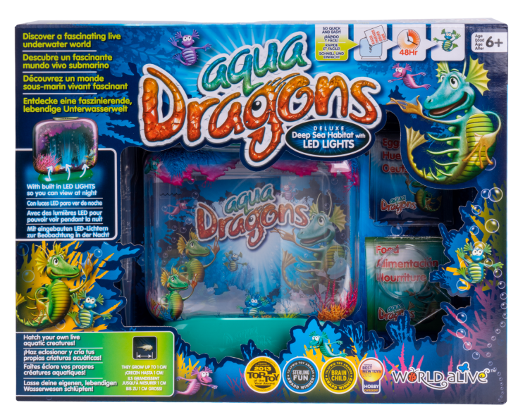 Set educativ habitat lumea subacvatica - Aqua Dragons - Acvariu deluxe cu led-uri | World Alive - 2 | YEO