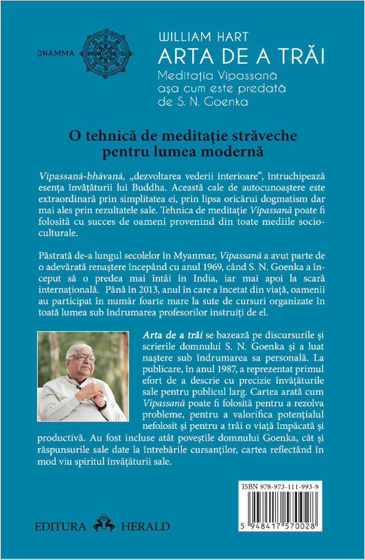 Arta de a trai | S. N. Goenka, William Hart