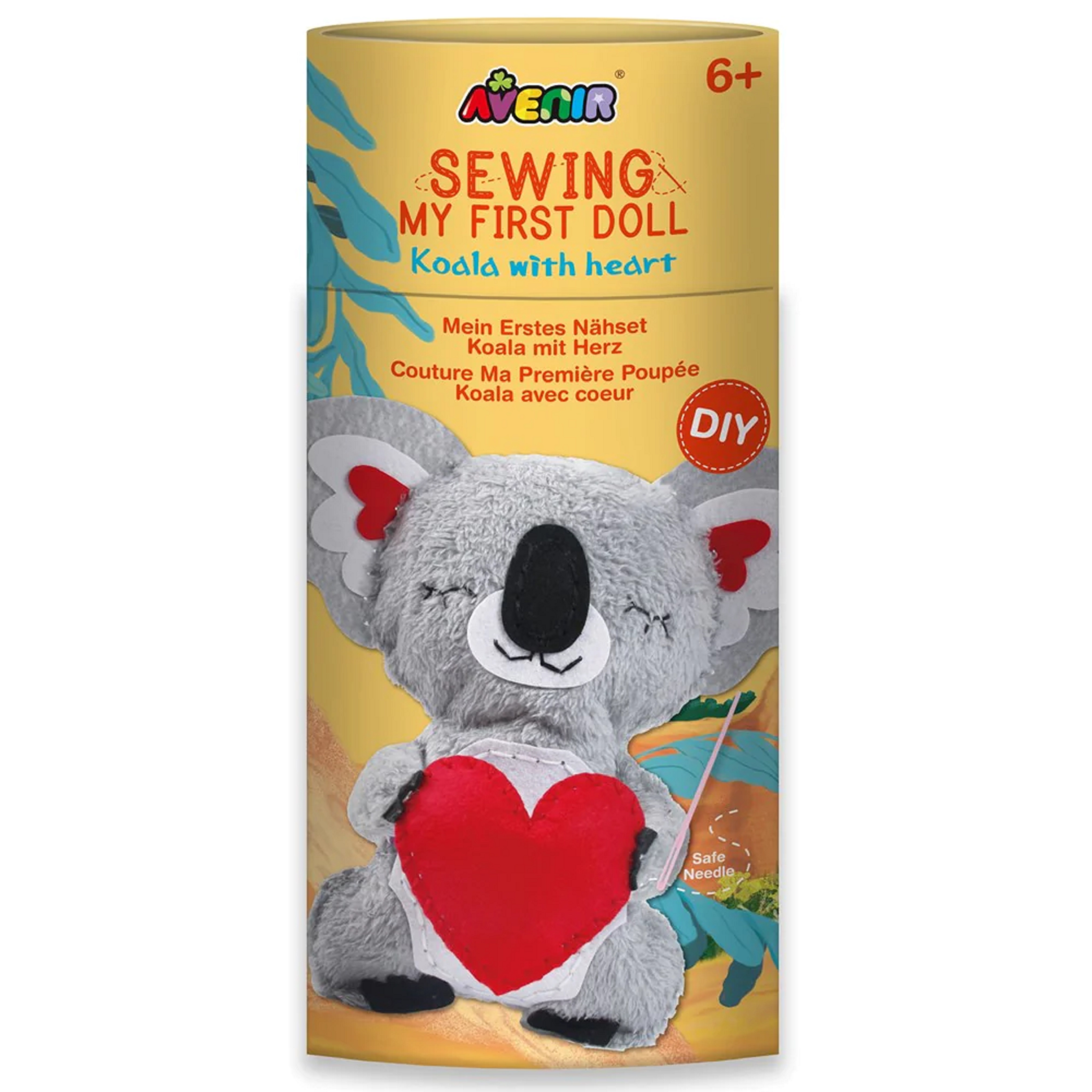 Kit de cusut - Prima mea papusa - Koala cu inima