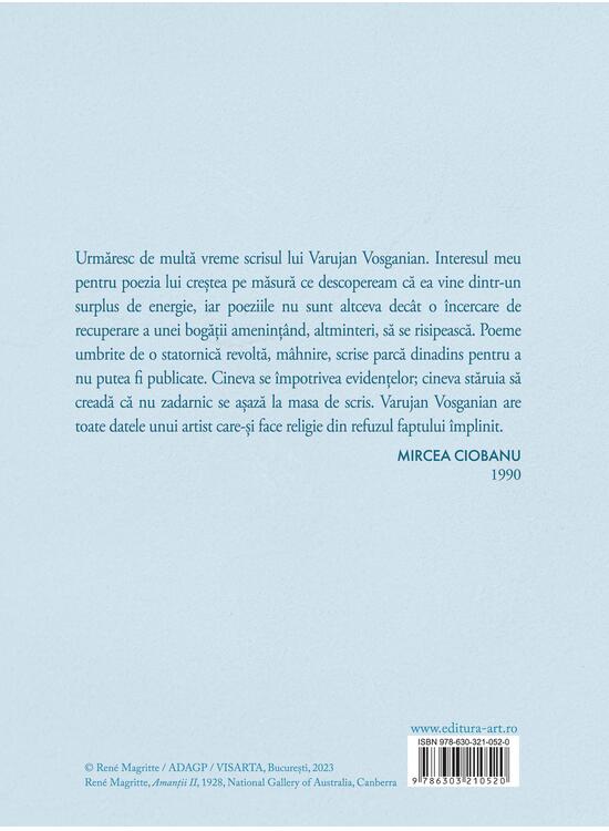 Neindemanatic de viu | Varujan Vosganian