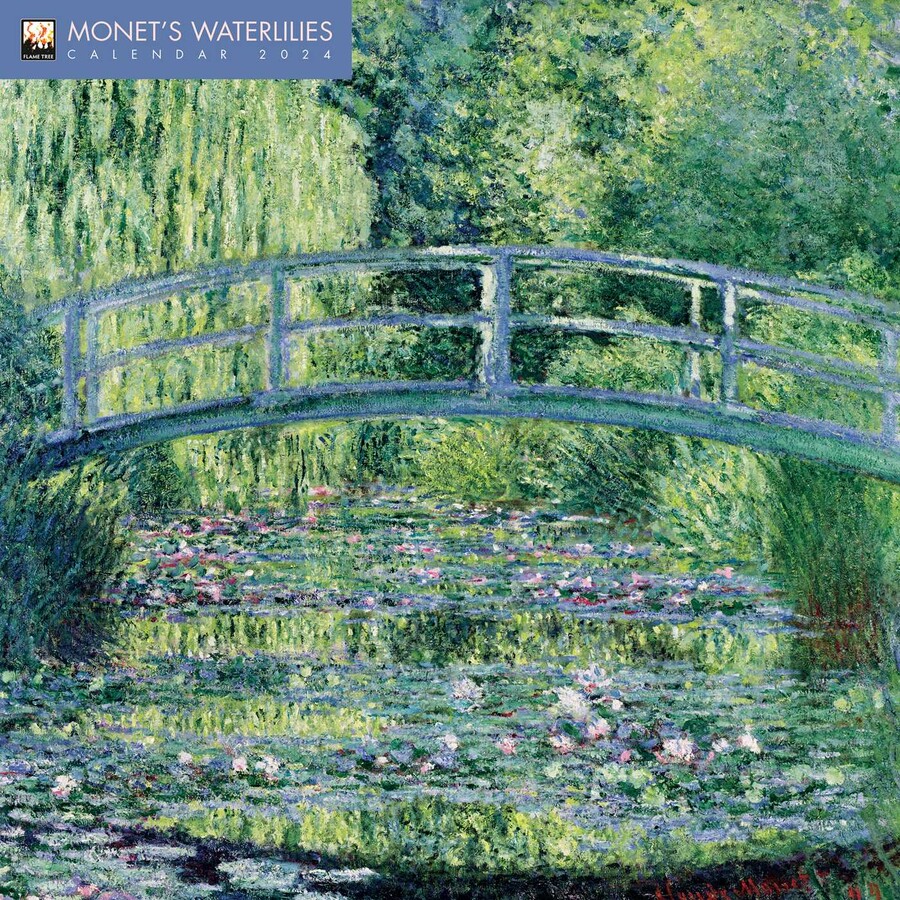 Calendar 2024 - Monet\'s Waterlilies Wall Calendar | Flame Tree Publishing