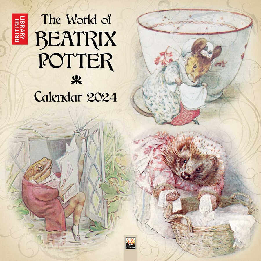 Calendar 2024 - British Library: Beatrix Potter Wall Calendar | Flame Tree Publishing