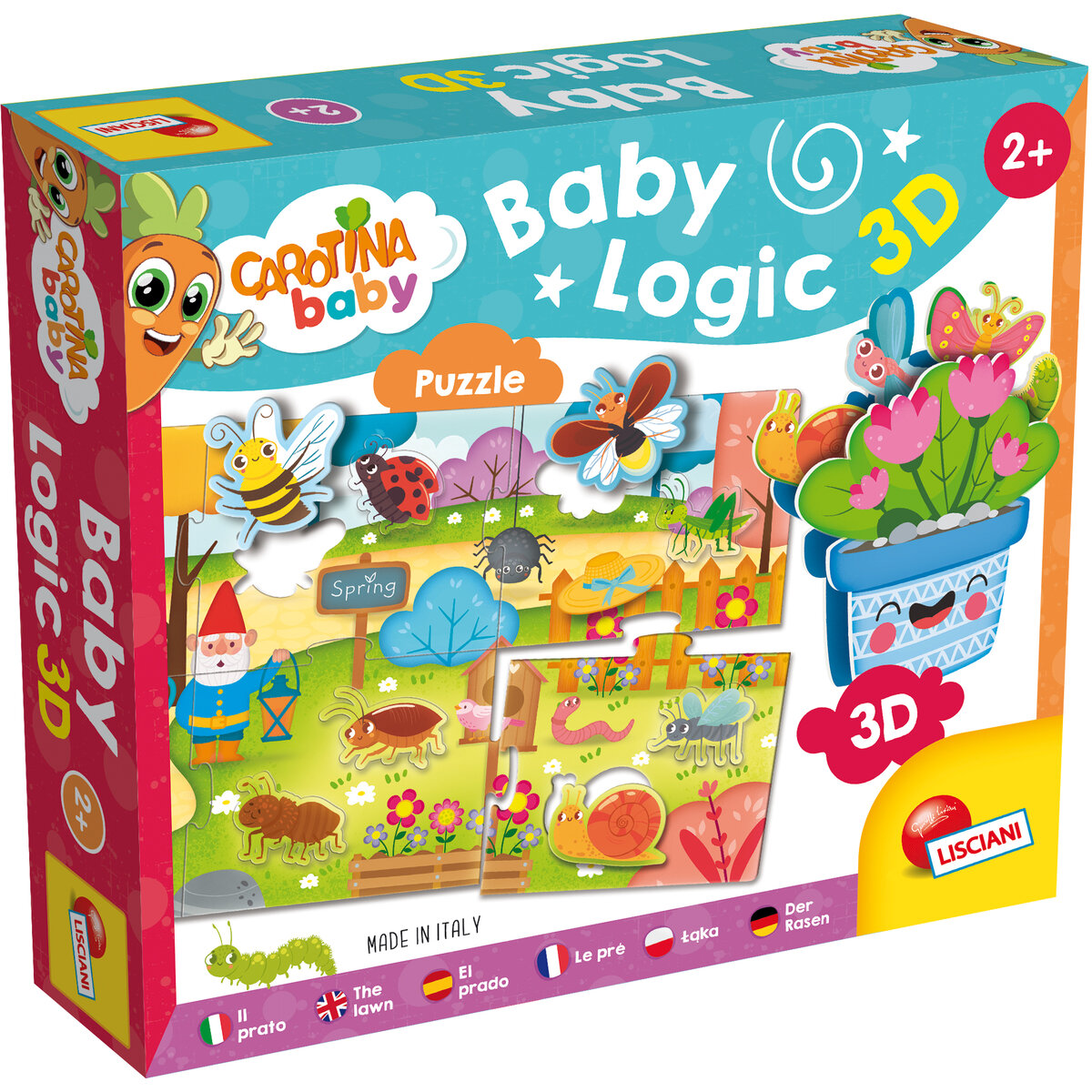 Puzzle educativ - Baby Logic 3D - In gradina | Lisciani - 1 | YEO