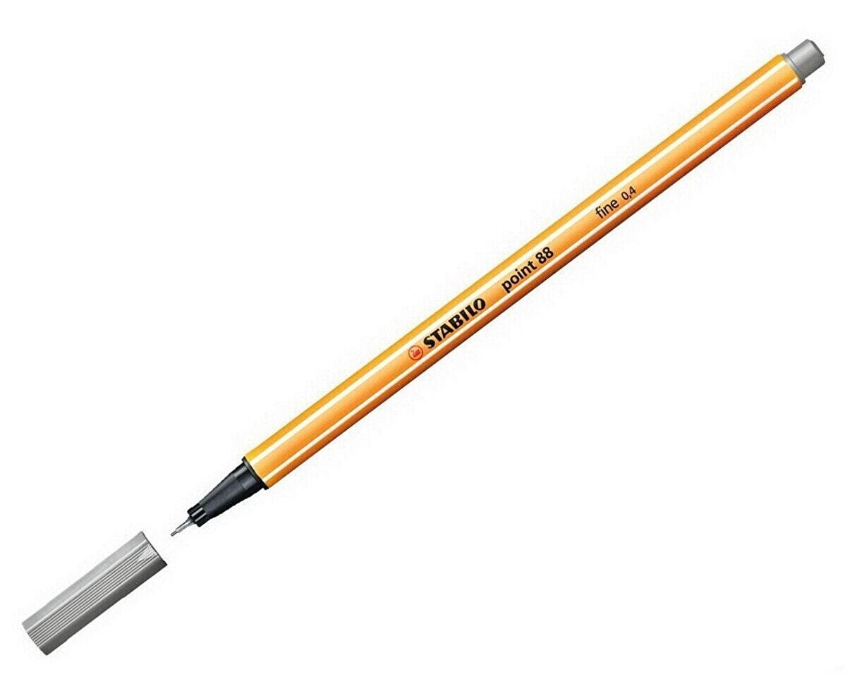 Liner - Fineliner Stabilo Point 88 0.4mm - Gri deschis | Stabilo