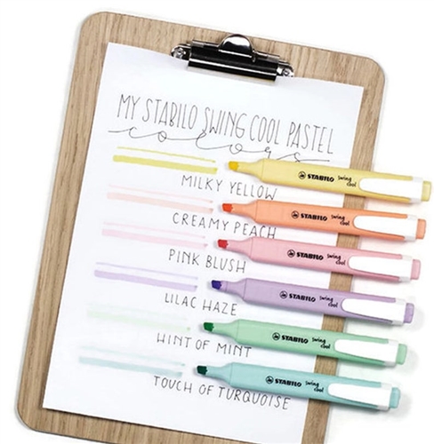 Set 6 textmarkere - Swing Cool Pastel | Stabilo