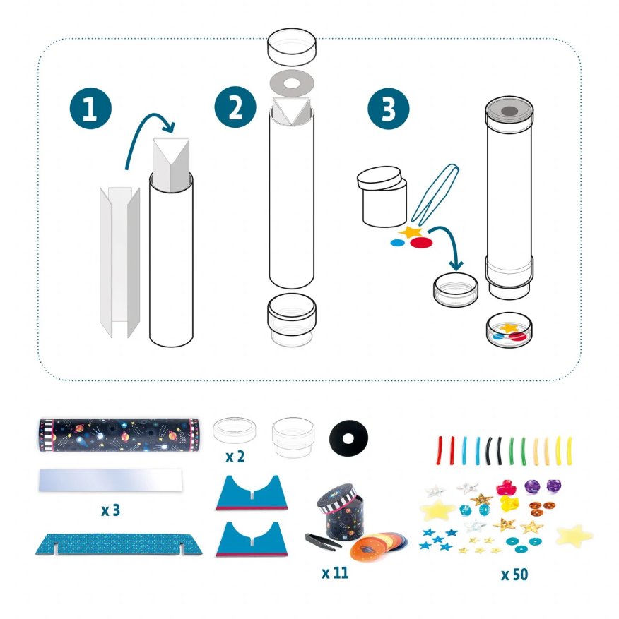 Set creativ - Kaleidoscope | Djeco - 1 | YEO