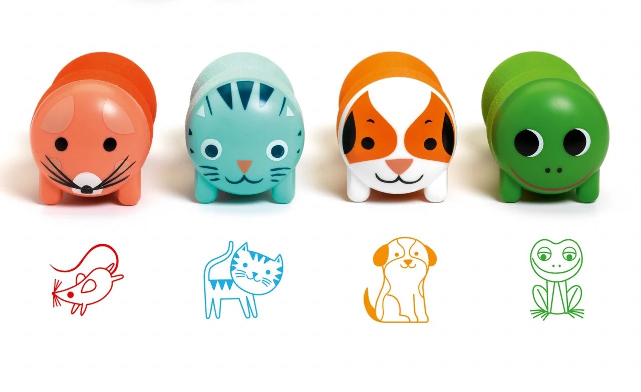 Set 4 stampile - Animale | Djeco