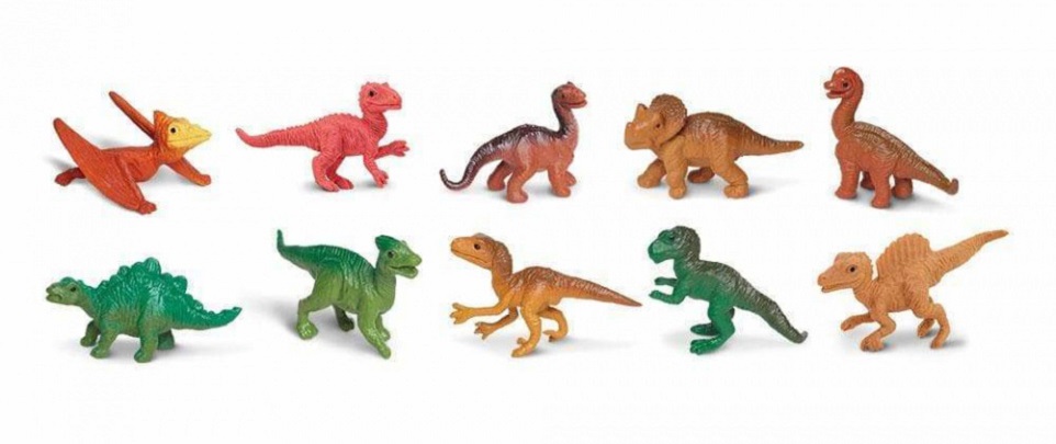 Tub cu figurine - Pui De Dinozauri | Safari - 1 | YEO