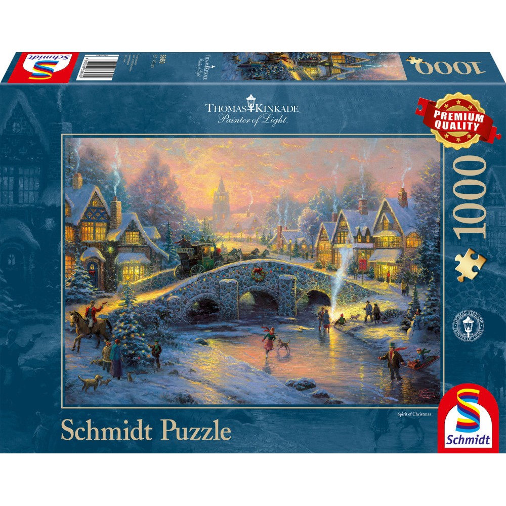 Puzzle 1000 piese - Thomas Kinkade - Spirit of Christmas | Schmidt