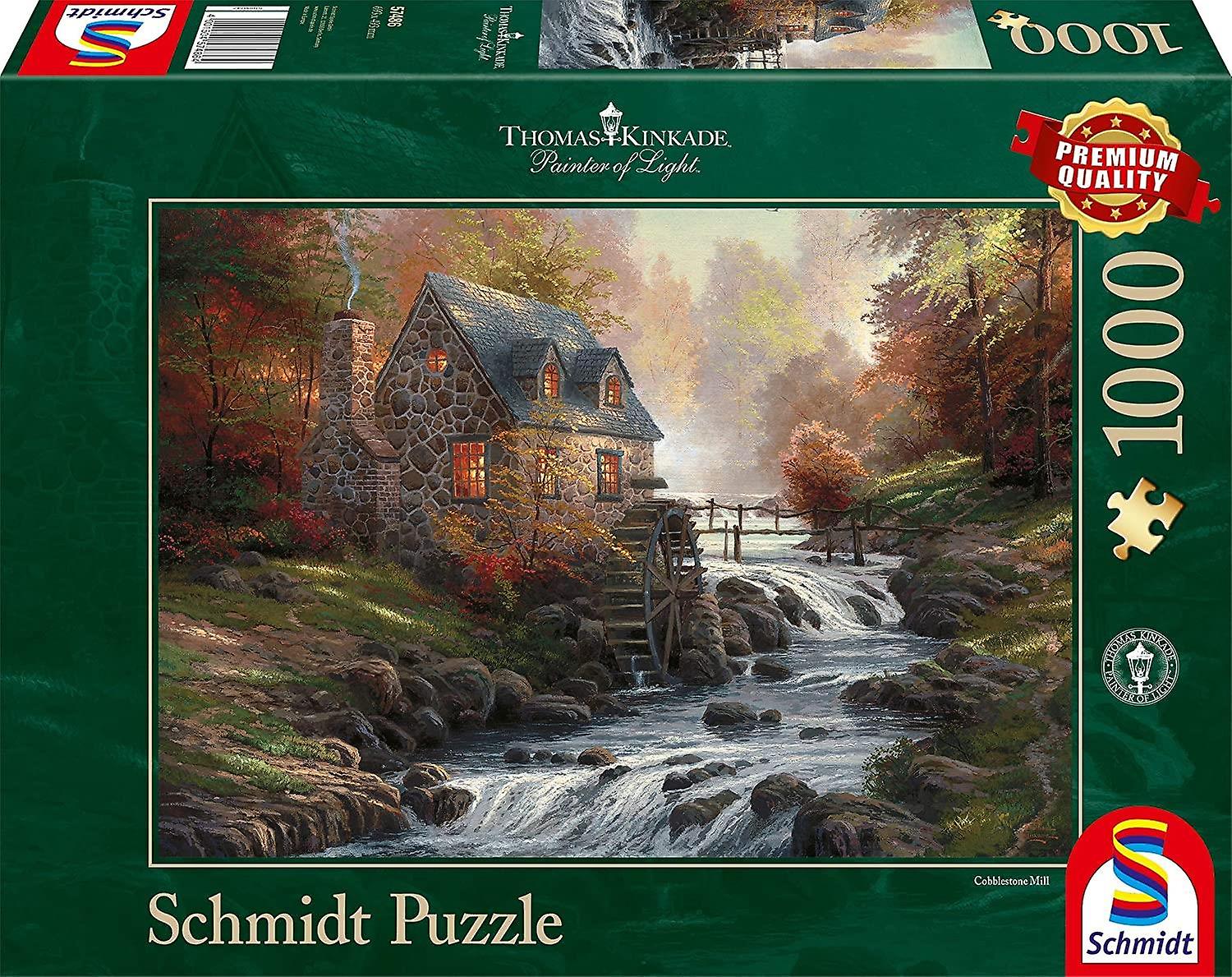 Puzzle 1000 piese - Thomas Kinkade - Cobblestone Mill | Schmidt